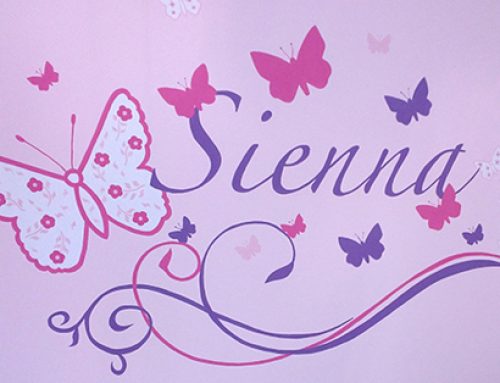 Butterfly Name Mural