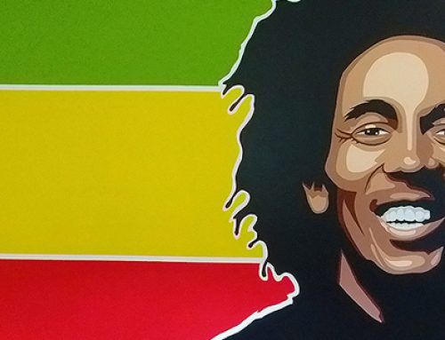 Bob Marley Mural Portrait